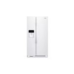 Whirlpool WRS315SDHW 36" Freestanding Side-by-Side Door Refrigerator with 24 cu. ft. Capacity, Adjustable Gallon Door Bins, Frameless Glass Shelves, Adaptive Defrost (White)