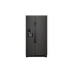 Whirlpool WRS321SDHB 33" Side-by-Side Refrigerator with 21.4 cu. ft. Capacity, LED Interior Lighting, External Ice and Water Dispenser, Adaptive Defrost (Black)