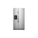 Whirlpool WRS555SIHZ 36" Freestanding Side-by-Side Door Refrigerator with 25 cu. ft. Capacity, Adjustable Gallon Door Bins, Frameless Glass Shelves, Adaptive Defrost   (Fingerprint Resistant Stainless Steel)