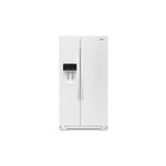 Whirlpool WRS571CIHW 36 inch Side by Side Counter-Depth Refrigerator with 21 cu. ft. Capacity, In-Door-Ice Storage, External Dispenser (White)