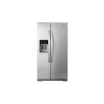 Whirlpool WRS571CIHZ 36 inch Side by Side Counter-Depth Refrigerator with 21 cu. ft. Capacity, In-Door-Ice Storage, External Dispenser (Stainless Steel)