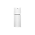 Whirlpool WRT313CZLW 24 inch Top Freezer Refrigerator with 12.9 cu. ft. Total Capacity, LED Interior Lighting, Frameless Glass Shelves (White)