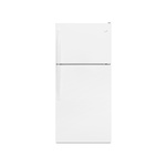 Whirlpool WRT318FMDW 30" Freestanding Top Freezer Refrigerator with 18.0 cu. ft. Capacity, Flexi-Slide™ Bin, Electronic Temperature Controls, Freezer Temperature Controls (White)