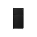 Whirlpool WRT511SZDB 33" Freestanding Top Freezer Refrigerator with 21.0 cu. ft. Capacity, LED Interior Lighting, Adjustable Door Bins, Electronic Temperature Controls (Black)