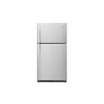 Whirlpool WRT511SZDM 33 inch Freestanding Top Freezer Refrigerator with 21.0 cu. ft. Capacity, LED Interior Lighting, Adjustable Door Bins, Electronic Temperature Controls (Monochromatic Stainless Steel)