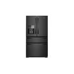 Whirlpool WRX735SDHB 36" Wide French Door Refrigerator with 25 cu. ft. Capacity, Adjustable Gallon Door Bins, Tap Touch Controls, Adaptive Defrost (Black)