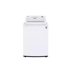 LG WT7000CW 27" Top Load Washer with 4.5 cu. ft. Capacity, TurboDrum™ Technology, 6Motion™ Technology, ColdWash™ Technology, in White