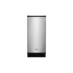 Whirlpool WUI75X15HZ 15" Built-In Ice Maker with 25 lbs. Storage Capacity, Clear Ice, Ice Scoop (Stainless Steel)