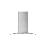 Whirlpool WVW51UC0LS 30 inch Wall Mount Range Hood with 400 CFM, Glass Canopy, LED Task Lighting, 7 Sones Sound Level in Stainless Steel