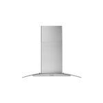 Whirlpool WVW51UC6LS 36" Wall Mount Range Hood with Glass Canopy, 400 CFM, LED Task Lighting, Convertible Ventilation in Stainless Steel