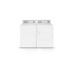 Speed Queen Top load Laundry Pair with TC5003WN 26" Top Load Washer and DC5003WE 27" Electric Dryer in White