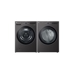 LG Front Load Laundry Pair with WM6700HBA 27" Smart Front Load Washer and DLGX6701B 27" Smart Gas Dryer in Black Steel