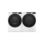 Whirlpool Front Load Laundry Pair with WFW5605MW 27" Washer and WED5605MW 27" Electric Dryer (White)