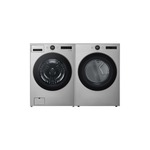 LG Front Load Laundry Pair with WM5500HVA 27" Smart Front Load Washer and DLEX5500V 27" Electric Smart Dryer in Graphite Steel