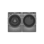 Whirlpool Front Load Laundry Pair with WFW6720RR 27" Front Load Washer and WED6720RR 27" Electric Dryer (Radiant Silver)