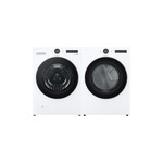 LG Front Load Laundry Pair with WM5500HWA 27" Smart Front Load Washer and DLGX5501W 27" Gas Smart Dryer in White