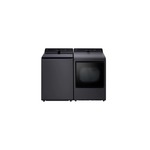 LG Top Load Laundry Pair with WT8600CB 27" Top Load Washer and DLEX8600BE 27" Top Load Dryer in Black