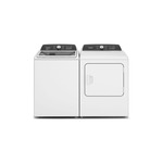 Whirlpool Top Load Laundry Pair with WTW5057LW 28" Top Load Washer and WED5050LW 29" Top Load Electric Dryer in White