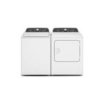 Whirlpool Top Load Laundry Pair with WTW5010LW 28" Top Load Washer and WED5010LW  28" Electric Dryer (White)