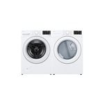 LG Front Load Laundry Pair with WM3470CW 27" Front Load Washer and DLE3470W 27" Electric Dryer in White