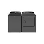 Whirlpool Top Load Laundry Pair with WTW6150PB 28" Top Load Washer and WED6150PB 28" Electric Dryer (Volcano Black)