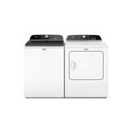 Whirlpool Top Load Laundry Pair with WTW6150PW 28" Top Load Washer and WED6150PW 28" Electric Dryer (White)