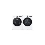 LG Front Load Laundry Pair with WM5500HWA 27" Smart Front Load Washer and DLHC5502W 27" Smart Electric Ventless Dryer in White