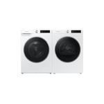 Samsung Front Load Laundry Pair with WW25B6900AW 24" Front Load Smart Washer and DV25B6900EW 24" Smart Electric Dryer in White