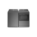 Whirlpool Smart Top Load Laundry Pair with WTW8127LC 28" Top Load Washer and WED8127LC 28" Electric Dryer (Chrome Shadow)