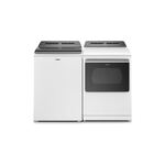 Whirlpool Smart Top Load Laundry Pair with WTW8127LW 28" Top Load Washer and WED8127LW 28" Electric Dryer (White)