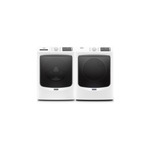 Maytag Front Load Laundry Pair with MHW6630HW 27" Front Load Washer and MED6630HW 27" Electric Dryer in White