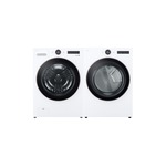 LG Front Load Laundry Pair with WM6500HWA 27" Front Load Smart Washer and DLEX6500W 27" Electric Smart Dryer in White