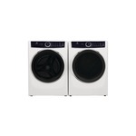 Electrolux Front Load Laundry Pair with ELFW7637AW 27" Front Load Washer and ELFG7637AW 27" Gas Dryer in White