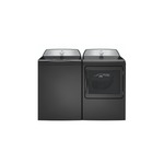 GE Top Load Laundry Pair with PTW600BPRDG 28" Top Load Smart Washer and PTD60EBPRDG 27" Electric Dryer in Diamond Gray