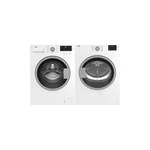 Beko Front Load Laundry Pair with BWM7200X 24" Front Load Washer and BDV7200X 24" Electric Dryer in White