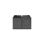 Whirlpool Top Load Laundry Pair with WTW6157PB 27" High Efficiency Top Load Washer and WGD6150PB 29" Gas Dryer in Black