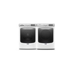 Maytag Top Load Laundry Pair with MHW8630HW 27 inch Front Load Smart Washer and MED8630HW 27 inch Electric Smart Dryer in White