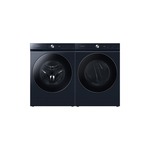 Samsung Front Load Laundry Pair with WF53BB8900AD 27 inch Smart Front Load Washer and DVE53BB8900D 27 inch Smart Electric Dryer in Navy