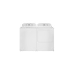 GE Top Load Laundry Pair with GTW385ASWWS 27 inch Top Load Washer and GTD38EASWWS 27 inch Top Load Electric Dryer in White