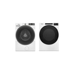 Whirlpool Front Load Laundry Pair with WFW5720RW 27 inch Smart Front Load Washer and WED5605MW 27 inch Electric Dryer in White