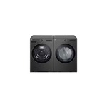 LG Front Load Laundry Pair with WM6700HBA 27 inch Smart Front Load Washer and DLHC5502B 27 inch Smart Electric Ventless Dryer in Black Steel