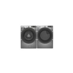 Whirlpool Front Load Laundry Pair with WFW5720RR 27 inch Smart Front Load Washer and WGD5720RR 27 inch Smart Gas Dryer in Silver