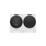 Whirlpool Front Load Laundry Pair with WFW8620HW 27 inch Front Load Washer and WGD8620HW 27 inch Gas Dryer in White