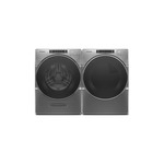 Whirlpool Front Load Laundry Pair with WFW8620HC 27 inch Front Load Washer and WGD8620HC 27 inch Gas Dryer in Chrome Shadow