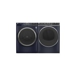 GE Front Load Laundry Pair with GFW550SPRRS 28 inch Smart Front Load Washer and PFD87GSPVRS 28 inch Front Load Smart Gas Dryer in Sapphire Blue