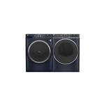 GE Front Load Laundry Pair with GFW550SPRRS 28 inch Smart Front Load Washer and PFD87ESPVRS 28 inch Smart Front Load Electric Dryer in Sapphire Blue