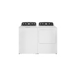 GE Top Load Laundry Pair with GTW485ASWWB 27 inch Top Load Washer and GTD48EASWWB 27 inch Top Load Electric Dryer in White