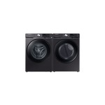 Samsung Front Load Laundry Pair with WF51CG8000AV 27" Smart Front Load Washer and DVG51CG8000V 27" Smart Gas Dryer in Black