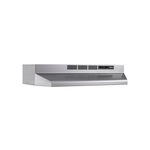 Broan 4124SF 24" Under Cabinet Range Hood with Two-Speed Fan, Recirculating Ventilation (Stainless Finish)