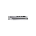 Broan 4130SF 30" Ductless Under-Cabinet Range Hood with 2 Speed Rocker Switch, Recirculating, Included Charcoal Filter, in PrintGuard Stainless Finish